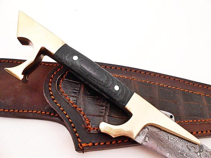 Beautiful-Black-Micarta-Handle