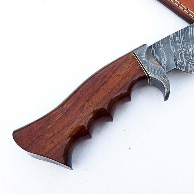 Handmade-Beautiful-Rose-Wood-Handle-Bowie-Knife