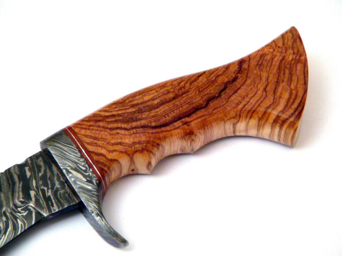 Olive-Wood-Handle-Bowie-Knife