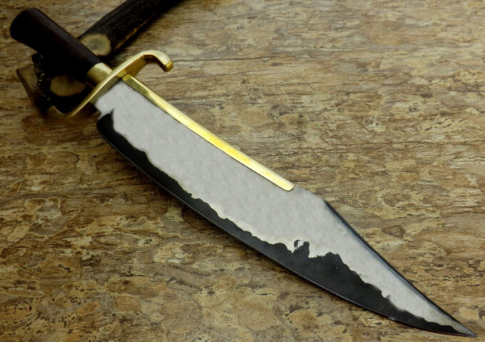 Premium Bowie Hunting Knife Carbon Sanmai Steel Blade - Image 5