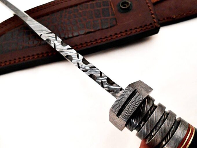 Beautiful-Damascus-Steel-Blade-File-Work
