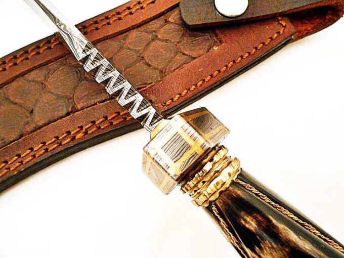 Beautiful-Custom-Handmade-Damascus-Steel-Knife-Blade-File-Work